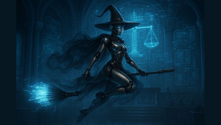 Capa da publicação A bruxa da IA está solta no Judiciário