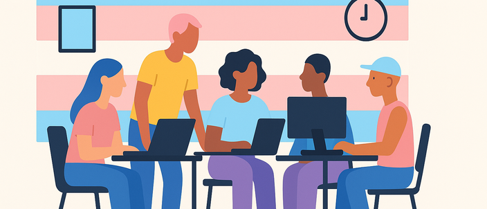 Capa da publicação Pessoas trans e trabalho: inclusão além da lei