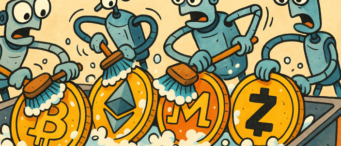 Capa da publicação Fases da lavagem de dinheiro em criptomoedas