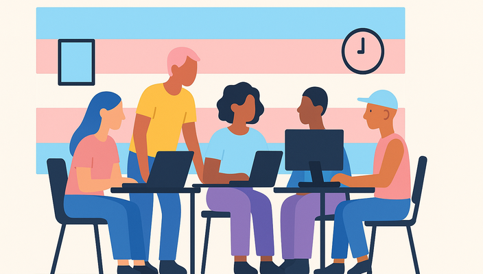 Capa da publicação Pessoas trans e trabalho: inclusão além da lei