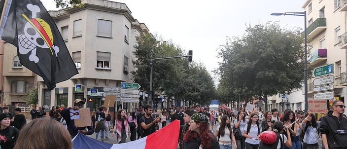 Capa da publicação França em protesto: a crise das promessas sociais