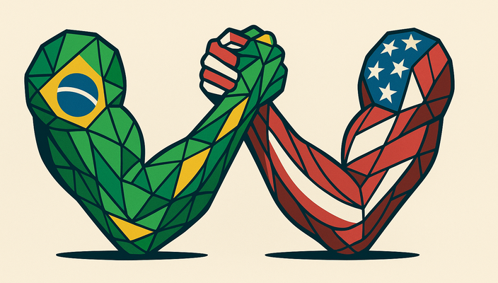 Capa da publicação Resistir ou ceder? O dilema Brasil x EUA