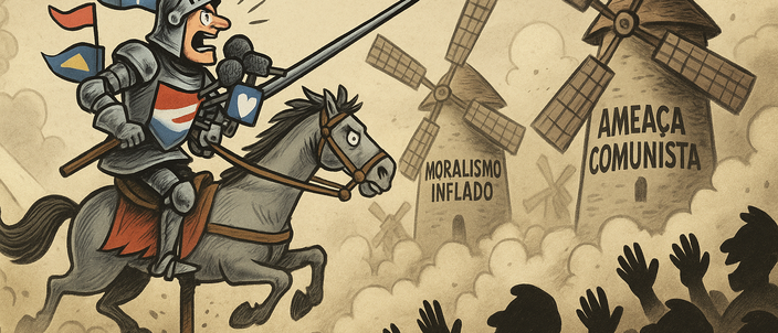 Capa da publicação Dom Quixote: como políticos criam inimigos imaginários
