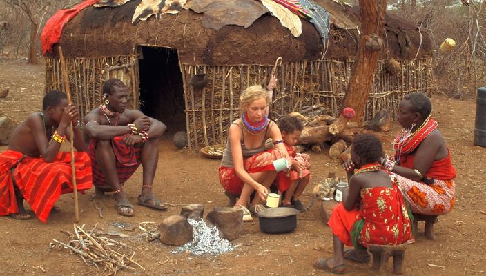 Capa da publicação Antropologia e choque cultural em A Massai Branca