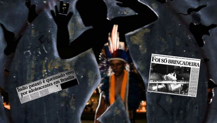 Capa da publicação STJ remete caso do índio queimado ao júri de Brasília