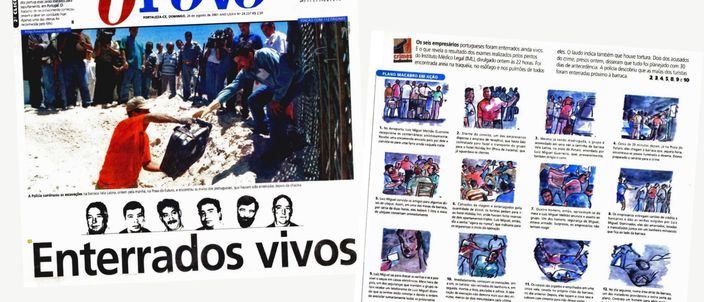 Capa da publicação Chacina dos portugueses na praia de Fortaleza: a denúncia