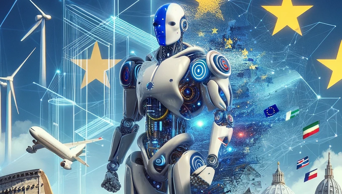 Capa da publicação A  proposta regulatória da União Europeia para a inteligência artificial.