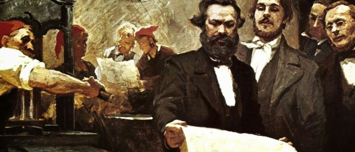 Capa da publicação Manifesto Comunista de Engels e Marx: resenha crítica