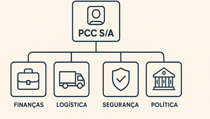 Capa da publicação No paraíso da cleptocracia, o PCC cresce sem parar