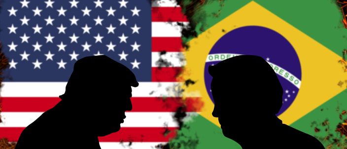 Capa da publicação Trump sobe, Bolsonaro desce