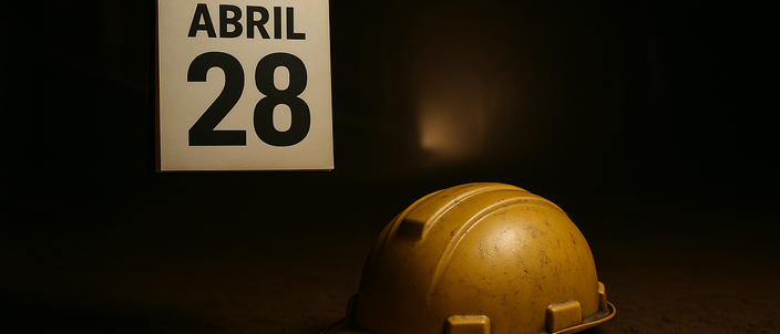 Capa da publicação 28 de abril relembra vítimas de acidentes de trabalho
