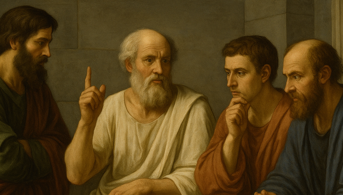 Capa da publicação Como Sócrates e Platão desafiaram os sofistas na Grécia