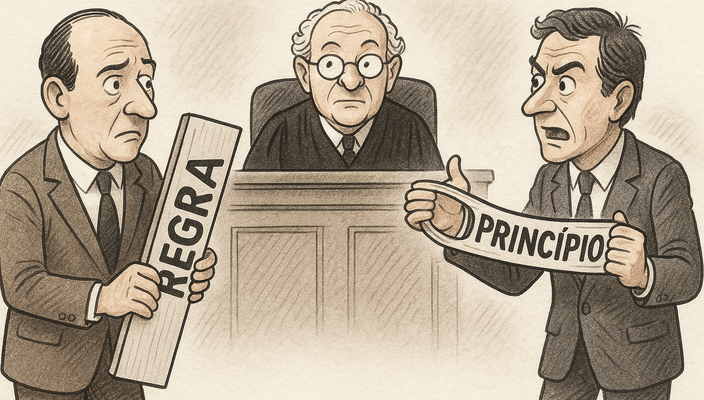 Capa da publicação A teoria de Alexy: princípios x regras