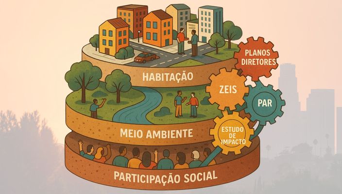 Capa da publicação Estatuto da Cidade: o que muda na vida urbana