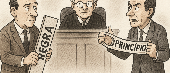 Capa da publicação A teoria de Alexy: princípios x regras