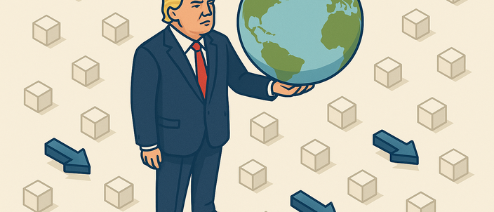 Capa da publicação Tarifaço de Trump: efeito global e retaliações